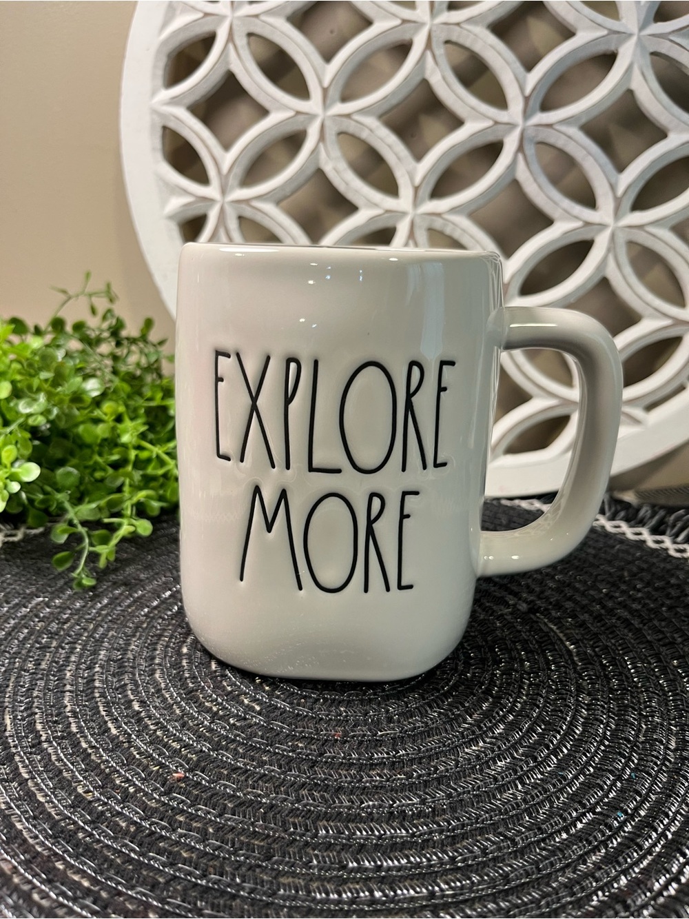 Rae Dunn White Ceramic Camper Mug With Explore More-Never Used - Picture 5 of 9